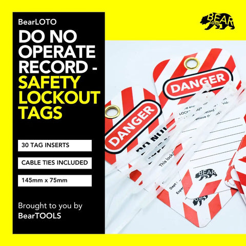 Lockout Tagout Tags Pack Of 30 Laminated And Weatherproof Red Do Not Operate Signs for Out Of Order Equipment