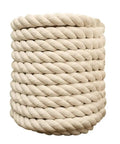 Natural Twisted Cotton Rope, 1/2 inch thick, coiled for DIY crafts and outdoor use, One Half Inch Natural Twisted Cotton Rope Thick And Soft Dope For Macrame Decor Crafts Camping Wedding Ropes And DIY Projects Great For Sports And Home Use With Natural Fragrance Lightweight Yet Strong.