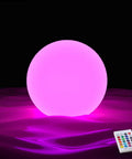 Floating Pool Light 16 Inch With Rechargeable LED Ball Remote Control 16 RGB Colors Color Changing Modes Waterproof IP68 glowing in pool
