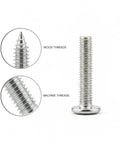 Dual Thread Hanger Bolt For Furniture Assembly And Woodworking, Wood Threads On One End And Machine Threads On The Other in detail.