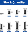 Heavy Duty M4 Hex Socket Head Cap Screws Kit Pack 430Pcs M4 Bolts sizes 6mm to 25mm