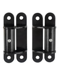 Beefy 7 Inch Face Mount Gate Hinges Bolt On Weld On Roller Bearing For Large Driveway Gates Up To 1100 Pounds 2062P Lubricable Iron Gate Hinge Pair With 180 Degree Swing, black steel pair