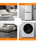 Industrial Heavy Duty Furniture Movers With Reinforced Steel Base And Dual Switchable Casters For smooth 360 Degree Swivel Rolling under heavy appliances like refrigerators and beds.