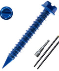 Heavy Duty Concrete Screws Set Lionmax 150 Piece One Quarter Inch By One And Three Quarter Inch Hex Head Masonry Screws Set
