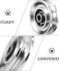 2 Pack Bearing Pulley Wheel For Gym Gear And Home Workout Pro Grade Equipment Durable Round Pulleys For Cable Machines And Sliding Door Rollers Easy To Install Quickly, aluminum bearing pulley wheel