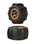 One Twelfth RC Car Wheel Rims And Tire Upgrade Kit 4Pcs For Off Road Drifting Sand And Beach Traction Heavy Duty Rubber Tires With Metal Hex Hubs