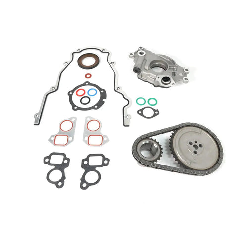 Premium Timing Chain Kit Fits 2007-2013 Chevy Avalanche And Silverado Plus Suburban Sierra With 5.3L 6.0L 6.2L Engines Durable Metal Build Slays Stretching Issues Keeps Your Ride Rockin Hard timing chain kit with metal sprockets, oil pump and gaskets