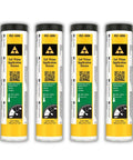 Four-pack of Beefed Up Multipurpose Lithium Complex Grease NLGI Grade 2 with 3% Moly, 13.7 ounces per cartridge