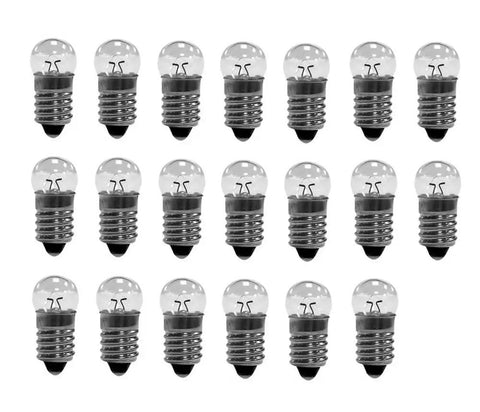 10 Pack E10 Mini Light Bulbs 3.8V 0.3A For DIY Science Labs And Home Projects, Incandescent Indicator Lamps With Screw Base, Old Fashioned Flashlight Bulbs For Educational Experiments, pack of mini bulbs