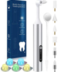 Rechargeable Tooth Polisher Kit With LED Light, 6 brush heads, 5 polishes, and packaging