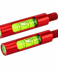 Plug And Play Berger Hole Archery Level Two Pack Slick Aluminum Aligner in red, dual piece, for accurate shot adjustments.