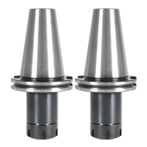 Two Piece ER32 Collet Chuck Set For CAT50 Tool Holder With 4 Inch Extension in steel for CNC engraving and milling.