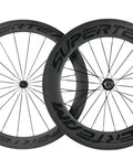 Carbon Clincher Wheelset 700C Road Bicycle Wheels With 60 And 88mm V Shape Depth Basalt Braking Surface 3K Matte Finish Two To One Spoke Pattern For Stiffness And Stability Lightweight Aero Wheels For Fast Cruising.