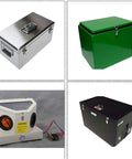 Various boxes and crates with 12 Pack Toggle Latches Spring Loaded Clamps For Cabinets Boxes Crates And Cases visible