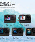 Waterproof Action Camera Housing For 13 12 11 10 9, 196 Feet Deep Underwater Case With Anti Fog, Rugged Full Metal Frame.