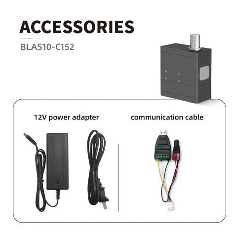 Accessories for BLAS10 High Precision Mini Linear Servo Actuator With Built In Drive And Control 12V Coreless Motor.