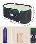 Foldable Portable Bathtub For Small Bathrooms And Shower Stalls Eco Friendly Soaking Tub With Thermal Foam Keeps Water Warm
