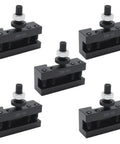 5 Piece Quick Change Tool Post Set For Turning And Facing Holders On 6 To 12 Inch Lathes in steel, AXA 250 101