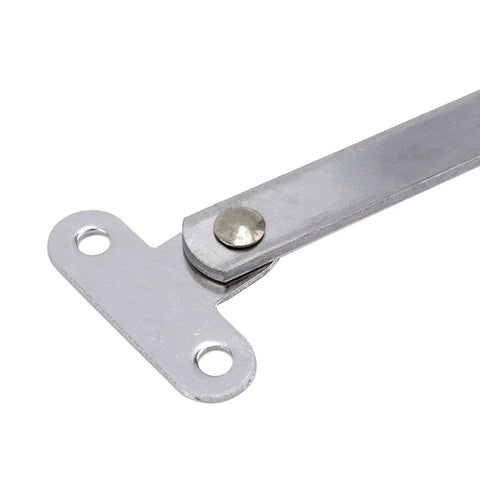 10 Inch Folding Lid Stay Hinges Set, 180 Degree Rotatable Stainless Steel Cabinet Hinge For Tables And Furniture, Heavy Duty, flat style close-up