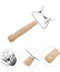 Knock Out Perfect Dumpling Wrappers Effortlessly With This Three Piece Stainless Steel Roller Set designed for quick shaping with wooden handle.