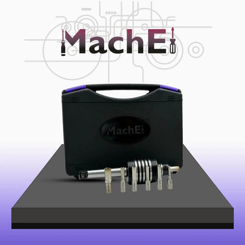 Pro Grade High Precision Live Revolving Center With MT-2 Shank Teng Style for Lathes and HSS Rotary Broach displayed in case