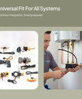 Water Heater Flow Sensor Switch Kit With Turbine Flow Meter And Hall Effect Sensor Direct Replacement No Fuss Easy Install Energy Efficient Flow Rate Monitor For Accurate Home Plumbing, installed on water heater