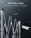 Q195 alloy steel frame of No Fuss Easy Setup 10x10 Pop Up Canopy Tent With No Sidewalls, Instant Portable Gazebo For One Person.