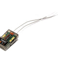 AR8020T DSMX 8 Channel Telemetry Receiver with Smart G2 50C LiPo Battery Compatibility for RC models on white background.