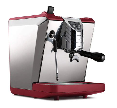 Oscar II Pour Over Espresso Machine Red For Home And Office Use With Stainless Steel Build Compact 30 Cm Footprint Boss Level Coffee Maker