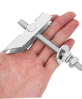 Hand holding galvanized toggle bolt from 12 Piece Heavy Duty Drywall Anchors And Toggle Bolts Kit For Steel Walls And Metal Surfaces
