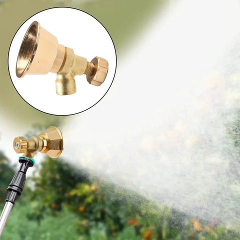 Built Tough Aluminum Sprinkler Head With Adjustable Spray Modes For Farm Irrigation And Garden Watering, Gold Finish Looks Sharp