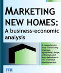 Front view of a blue-gradient ebook cover: Marketing New Homes: A business-economic analysis; Amazon.
