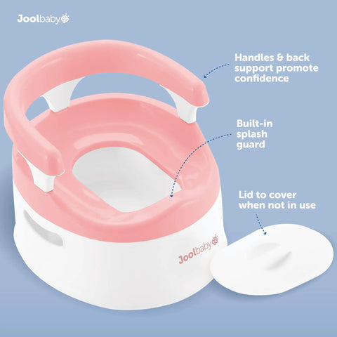 Toddler Potty Training Chair With Padded Back Rest And Sturdy Side Handles Pink Model Includes Stay Put Splash Guard Makes Difficult Diaper Transitions Smooth Sailing For Kids Straight Up
