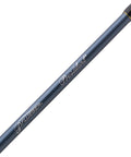 Close-up of President 30 Two Piece Medium Rod with Six Foot Six Inch Length showing brand logo and smooth graphite texture.
