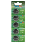 Premium Cr2450 3V Lithium Button Cell Batteries 5 Count for electronic devices, featuring a pack of five CR2450 batteries.