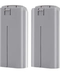 Two grey 2 Pack Mini 4K Intelligent Drone Battery For DJI Mini 2 SE 4K Upgraded 2400mAh Replacement Part with Smart BMS