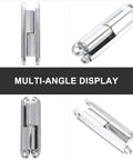 Heavy Duty Screw On Door Hinges For Internal Cabinets And Electrical Control Boxes Zinc Alloy Metal Hinge Set 2 Pack multi-view