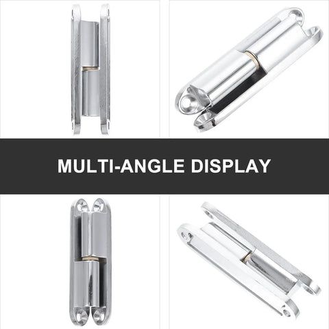 Heavy Duty Screw On Door Hinges For Internal Cabinets And Electrical Control Boxes Zinc Alloy Metal Hinge Set 2 Pack multi-view