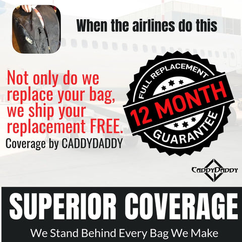 Constrictor Grey Golf Travel Bag With North Pole Golf Club Protector warranty and coverage details image