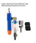 Khbyt Tube Cooling Vest Accessory With Integrated Belt And Connector For Industrial Work Environments. Multi-part cooler and filter setup.