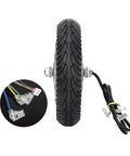 Front Wheel 36V 350W Motor For Electric Scooters 8.5 Inch Air Filled Tire Replacement with wiring connectors shown
