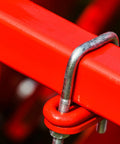 Square U Bolts Two Pack With 122mm Inner Width And 160mm Length M8 304 stainless steel clamping red metal rail