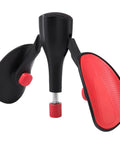 Pelvic Floor Trainer For Kegels And Inner Thigh Toning PC Muscle Exerciser, black and red TPE spring, side view.