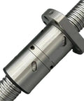 Custom Fit C5 DFU1605 Ball Screw End Machined Double Nut for CNC Parts with visible double nut design and threaded shaft.