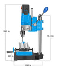 No Fuss Mini Bench Drill Press With A Beastly 1200W Motor And Two Stage Gear Reduction Milling Setup delivering 2800 RPM on a sturdy base.