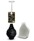 Heavy Duty Toilet Plunger Featuring Signature Beehive Shape And Drip Free Carry Handle That Blasts Away Stubborn Clogs Quick On Any Toilet Model Crafted From Durable Rubber For Serious Hold And Zero Fuss Household Use.