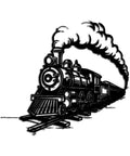 Steam Locomotive Metal Wall Art For Living Room Bedroom Office And Outdoor Decor Whimsical Yet Elegant Metal Sign in black finish
