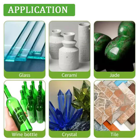 Applications of Ultra-Thin 4.5 Inch Glass Cutting Disc Diamond Blade for bottles, ceramic, jade, wine bottles, crystal, tile