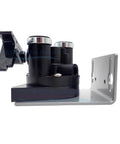 QL3B Head Assembly Replacement For Commercial Water Filtration Systems, black, viewed in side profile with mounting bracket.