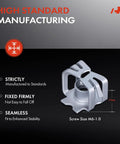 Thirty Tough Headlight Retainer Clips And Specialty Nut Fasteners To Swap Busted Trim Pieces On Buick Enclave Cadillac Ats Ct6 Cts Elr Xt4 Chevy Cruze Silverado Grille displayed with measurements.